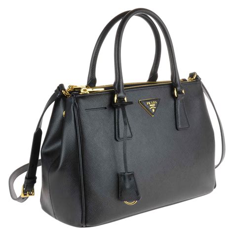 shopping bag pelle nera prada|Prada Borsa Shopping grande nera in pelle .